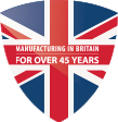 Manufacturing 45 years badge