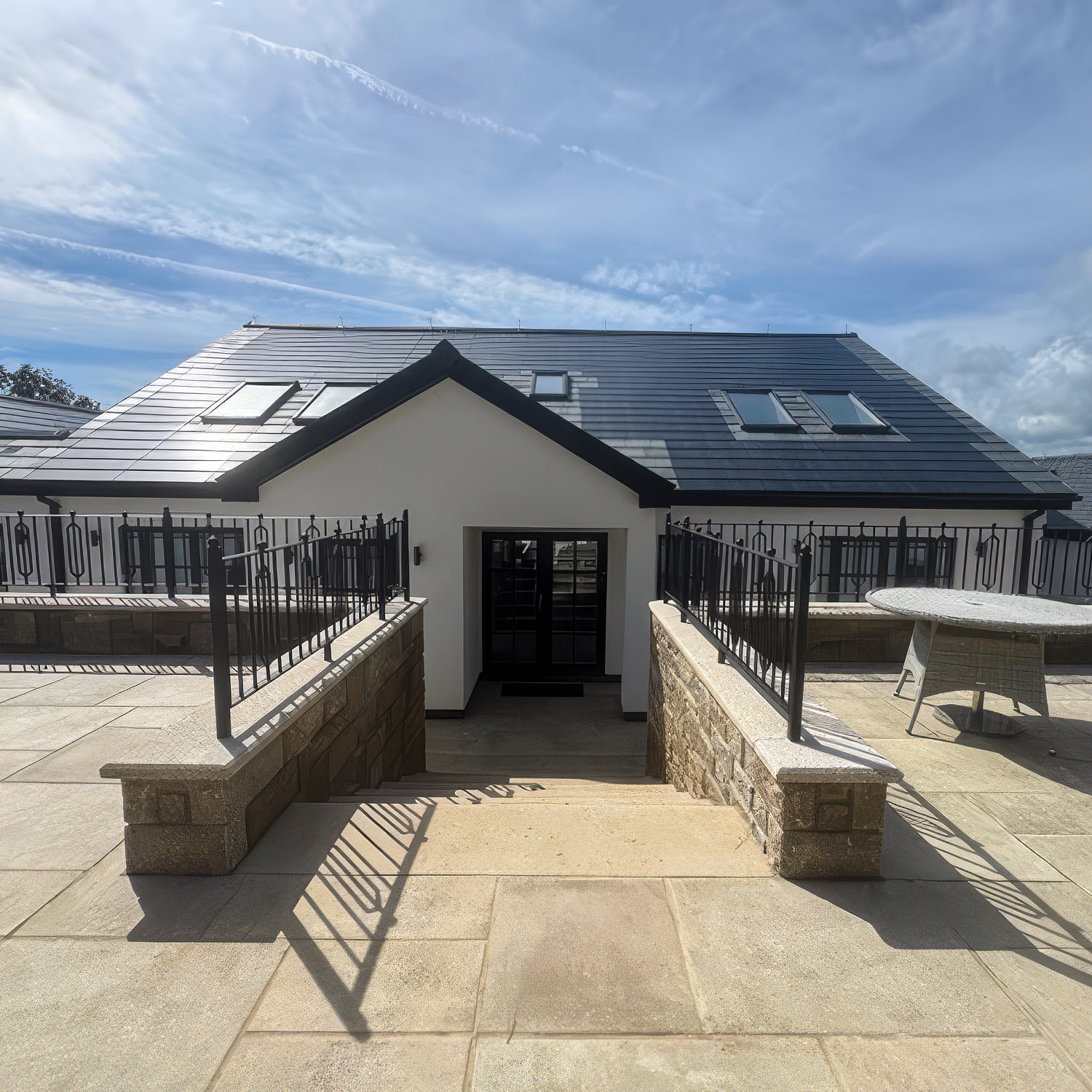 Wethertex HD77 and LD77 applied on a coastal property in Cornwall, UK